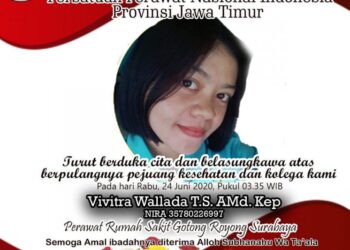 PPNI Jatim: Dua perawat di Surabaya Meninggal Terpapar COVID-19