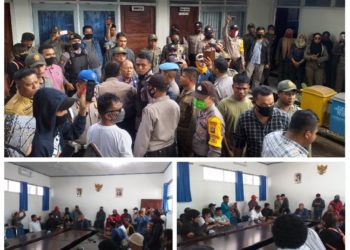 Dugaan Penyalahgunaan Dokumen, Pemuda Kepton Gelar Aksi di Kantor Bupati