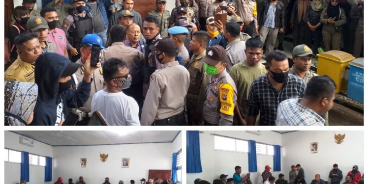 Dugaan Penyalahgunaan Dokumen, Pemuda Kepton Gelar Aksi di Kantor Bupati