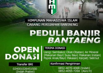 Peduli Sesama, HMI Membuka Donasi Bantuan Korban Banjir