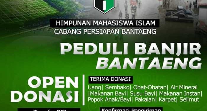Peduli Sesama, HMI Membuka Donasi Bantuan Korban Banjir