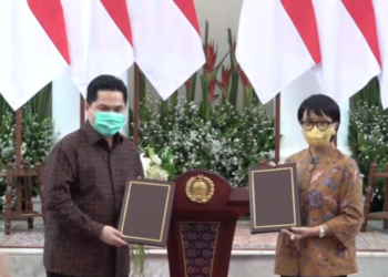 Erick Thohir dan Menlu Teken MoU Diplomasi Ekonomi BUMN Go Global
