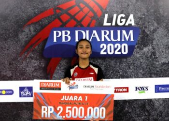 Mutiara Ayu Atlet Terbaik Liga PB Djarum 2020 setelah Bikin Kejutan