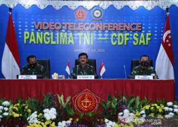 Panglima TNI-Pangab Singapura Bahas Latihan Militer