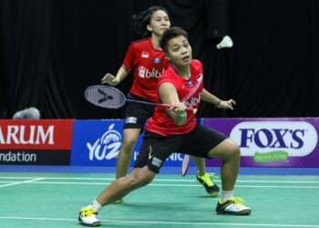 Apriyani/Mychelle Jumpa Ribka/Fadia di Partai Final