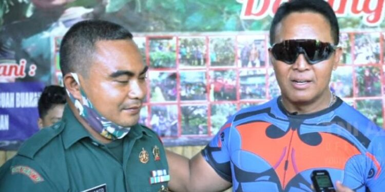 Kasad Kunjungi Serda Mugiyanto, Sosok Inspiratif