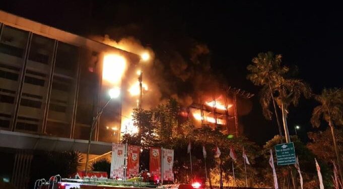 HMI MPO Desak Kasus Kebakaran Gedung Kejagung Segera Diusut Tuntas