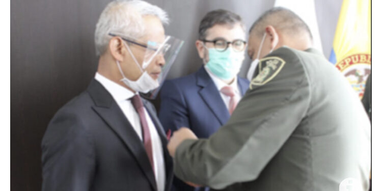 Dubes RI terima Penghargaan Anti Narkoba dari Kepolisian Kolombia