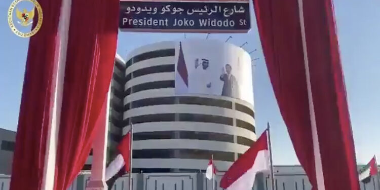 Nama Jalan Joko Widodo di Uni Emirat Arab