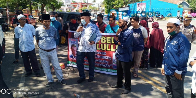 Aksi PMII Bulukumba Respons Pernyataan Presiden Prancis