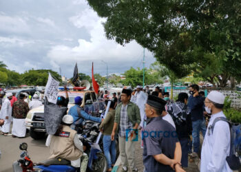 Potret FUIB Makassar Aksi Merespons Pernyataan Presiden Prancis