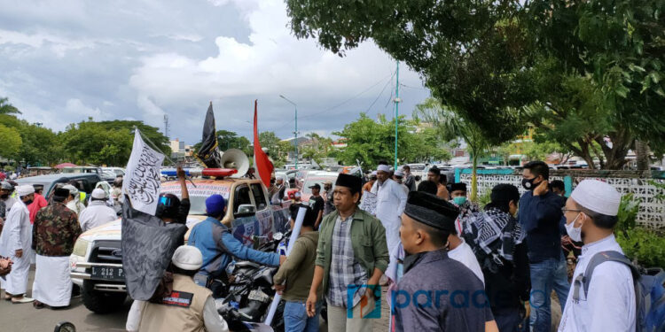 Potret FUIB Makassar Aksi Merespons Pernyataan Presiden Prancis