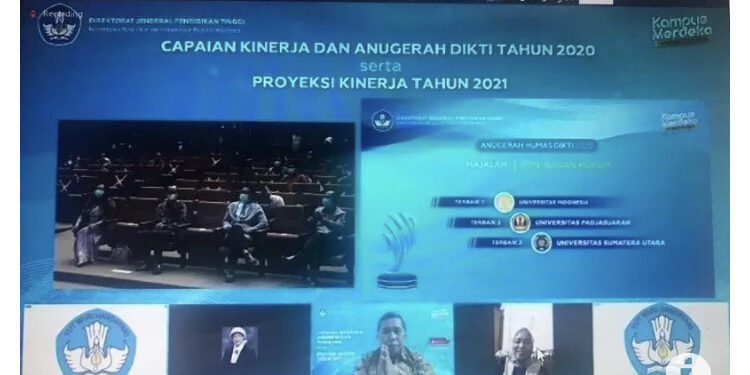 UI Raih Tiga Penghargaan pada Ajang Anugerah Humas Dikti 2020