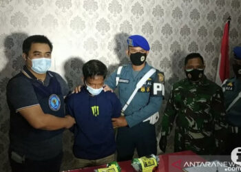 Lanal Babel Tangkap Penumpang Kapal Bawa Dua Kilogram Sabu