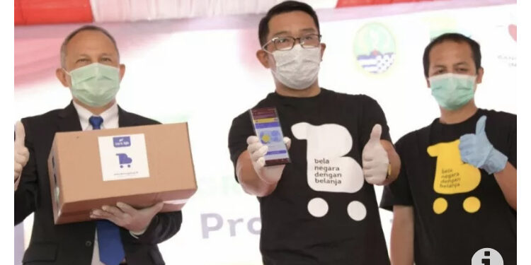 Ridwan Kamil Luncurkan Website Pasar bagi UMKM di Jabar