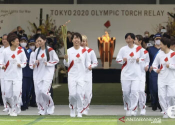 Kirab Obor Olimpiade Tokyo Dimulai