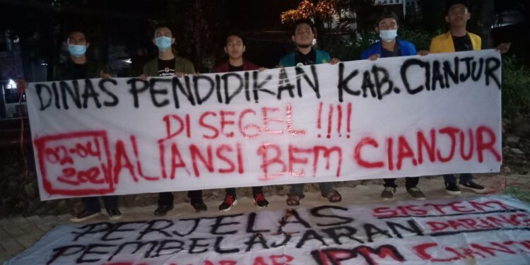 Aliansi BEM Cianjur Menggelar Deklarasi terkait Hardiknas 2021