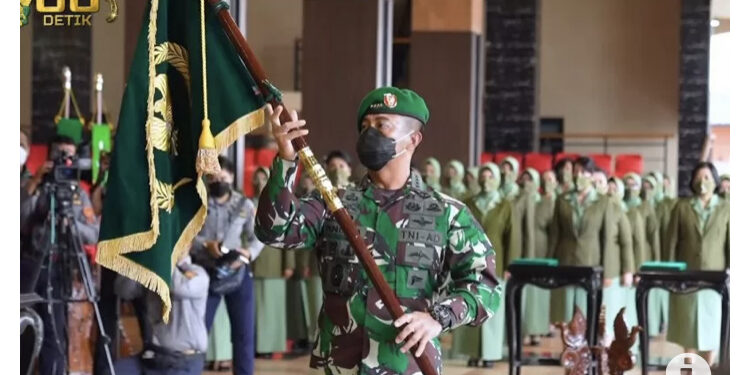 Kasad Terima Laporan Kenaikan Pangkat 25 Perwira Tinggi TNI AD