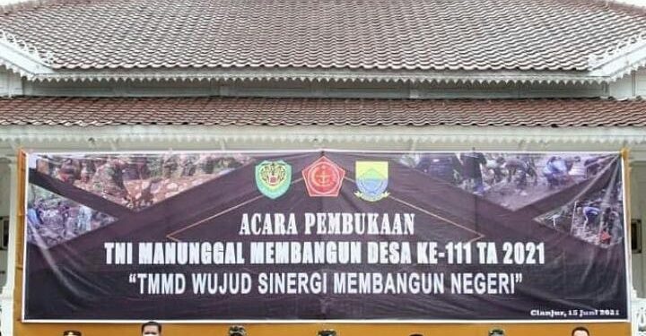 Pangdam III Siliwangi ke Cianjur, Resmikan Program TMMD