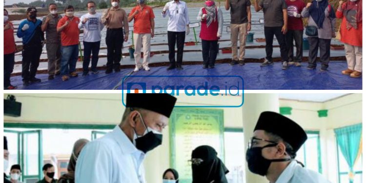 Kekurangan Vaksin, Pemkab Cianjur Launching Program Tani dan Pemberian Insentif Guru