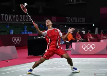 Ginting Singkirkan Tsuneyama untuk ke Perempat Final Olimpiade