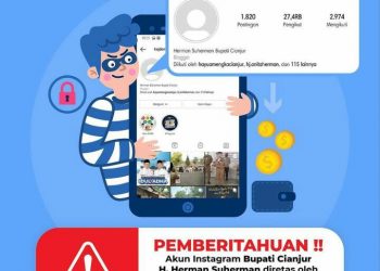 Akun Instagram Resmi Bupati Cianjur Diretas