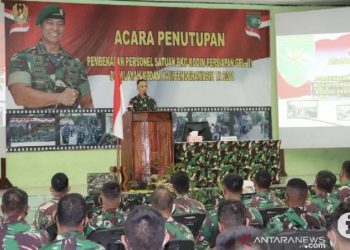 Kasdam XVII Minta Satuan BKO Kodim Persiapan Jaga Disiplin