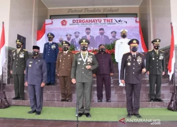 Kodam XVIII/Kasuari Syukuran HUT TNI ke 76 Sederhana Penuh Khidmat