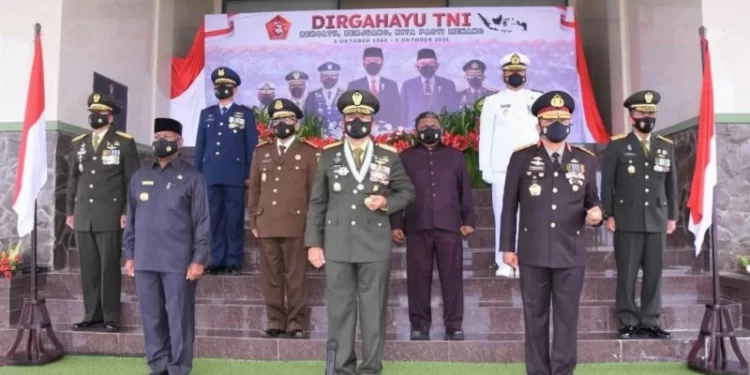 Kodam XVIII/Kasuari Syukuran HUT TNI ke 76 Sederhana Penuh Khidmat