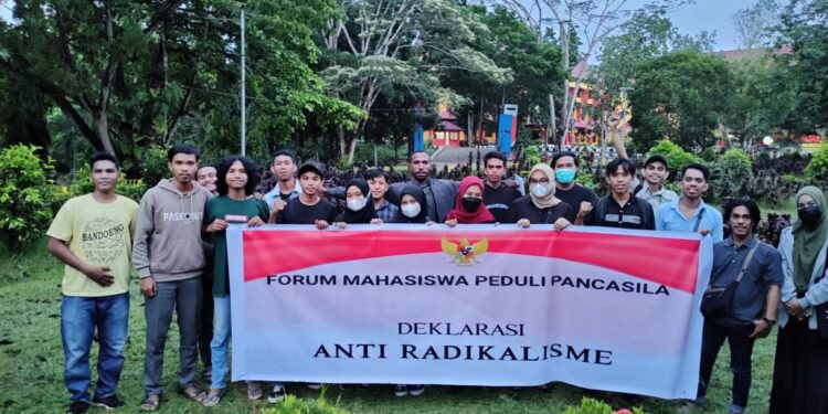 Forum Mahasiswa Peduli Pancasila Kendari Tolak Radikalisme