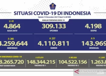 Kasus Positif Covid-19 Harian Bertambah 205 Orang, Terbanyak Jabar