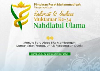 PP Muhammadiyah Ucapkan Selamat Muktamar ke-34 untuk NU