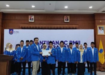 Dilantik Sebagai Ketum PC PMII, Akhmad Fachrudin Optimis Capai Target Organisasi