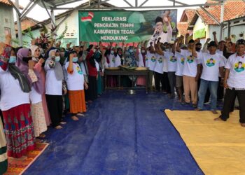 Perajin Tempe di Tegal Dukung Cak Imin Capres 2024