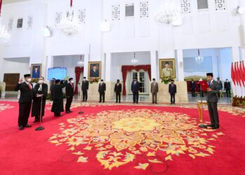 Presiden Lantik Gubernur Lemhannas dan Kepala Badan Pangan Nasional