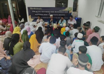 Peringati Isra Mikraj, SESMI Bersama LSM PJTR & Pemuda Bagikan Santunan ke Yatim Piatu