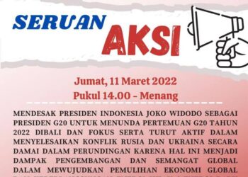 KMR Desak Presiden Jokowi Tunda Pertemuan G20 2022 di Bali