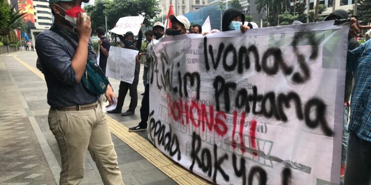 Aksi Ikatan Mahasiswa Nusantara (IMN) di Perusahaan Pengelolaan Kelapa Sawit