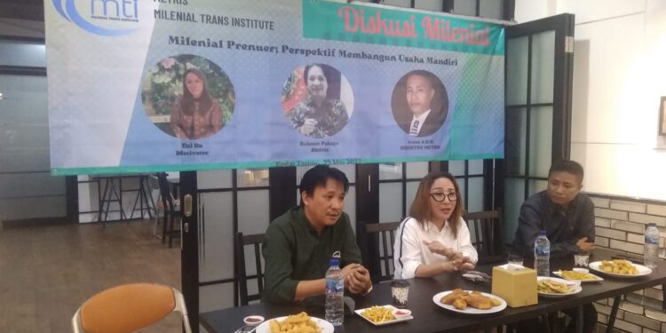 Diskusi Milenial Trans Institute soal Milenial Preneur: Perspektif Membangun Usaha Mandiri
