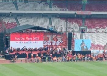 Partai Buruh Bersama Gerakan Buruh Indonesia Memperingati May Day Fiesta di GBK