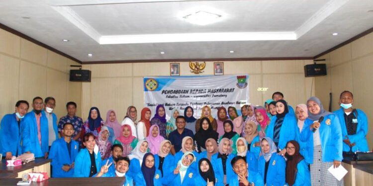 Mahasiswa Unpam Gelar Sosialisasi Hukum di Desa Lembangsari