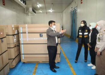 Mentan Pantau Langsung Kedatangan Vaksin PMK di Soeta