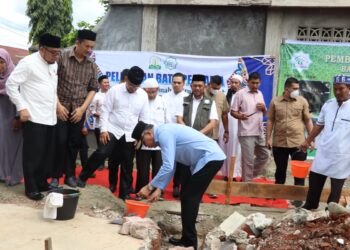Gubernur Letakkan Batu Pertama Pembangunan Rumah Baitul Mal Aceh