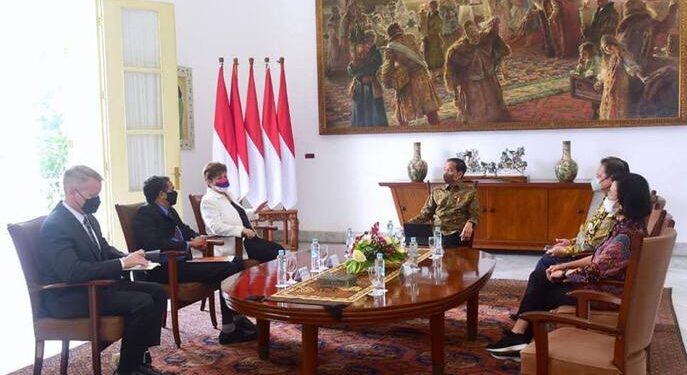 Presiden Jokowi Bertemu Managing Director IMF