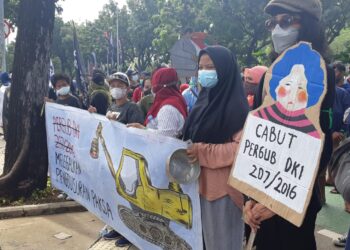 KRMP Kembali Mendatangi Balai Kota, Desak Cabut Pergub 207/2016