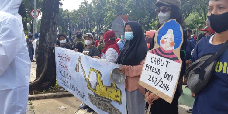 KRMP Kembali Mendatangi Balai Kota, Desak Cabut Pergub 207/2016