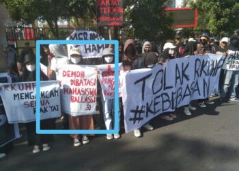 Lambang Palu Arit di Alat Peraga pada Kelompok Massa Aksi, BMI Respons Begini