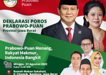 Deklarasi Poros Prabowo-Puan Provinsi Jawa Barat, Besok