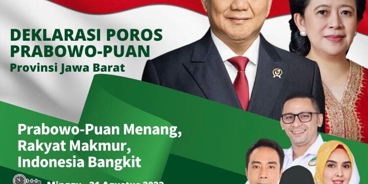 Deklarasi Poros Prabowo-Puan Provinsi Jawa Barat, Besok