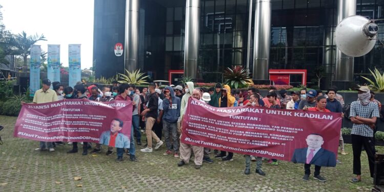 Aksi Unjuk Rasa Aliansi Masyarakat Nusantara untuk Keadilan di KPK, terkait Ini